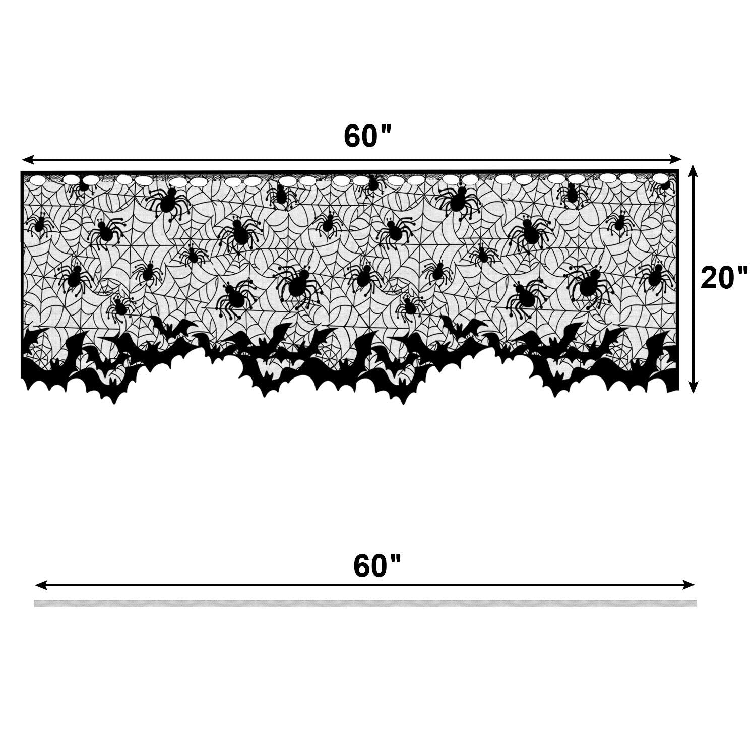 Halloween Lampshade Covers (3-Pack) 🕸️ – Black Lace Spider & Bat Lamp Decorations for Home & Party