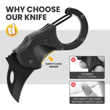 Mini Pocket Knife Keychain Folding Box Cutter – Stainless Steel EDC Knife for Camping, Hiking & Everyday Carry