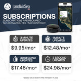 LandAirSea 54 GPS Tracker with Magnet, Real-Time Vehicle Tracking, Global Coverage, Geofencing Alerts, SilverCloud App Compatible, Waterproof