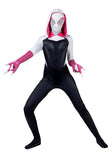 Women’s Spider-Gwen Zentai Suit Costume – Full-Body Spandex Jumpsuit Inspired by Marvel Spider-Verse