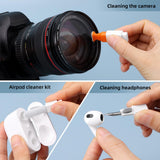 All-in-One Keyboard Cleaning Kit Laptop Screen & Electronics Cleaner Brush Tool Set Portable PC Accessories White