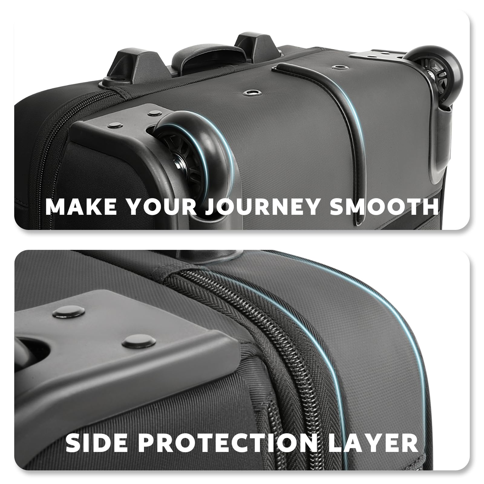 Arcoyard Rolling Laptop Briefcase with Wheels for Women – 16-Inch Waterproof Underseat Carry-On,