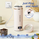 Portable Electric Travel Kettle with LCD Temperature Control – Mini Stainless Steel Water Boiler for Tea, Coffee & Travel