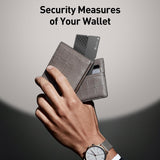 Ultra-Slim Smart Wallet Tracker Card – Apple Find My Compatible Bluetooth Item Locator with 100dB Alarm, IP67 Waterproof Anti-Loss Tracker for Wallet, Luggage & Keys