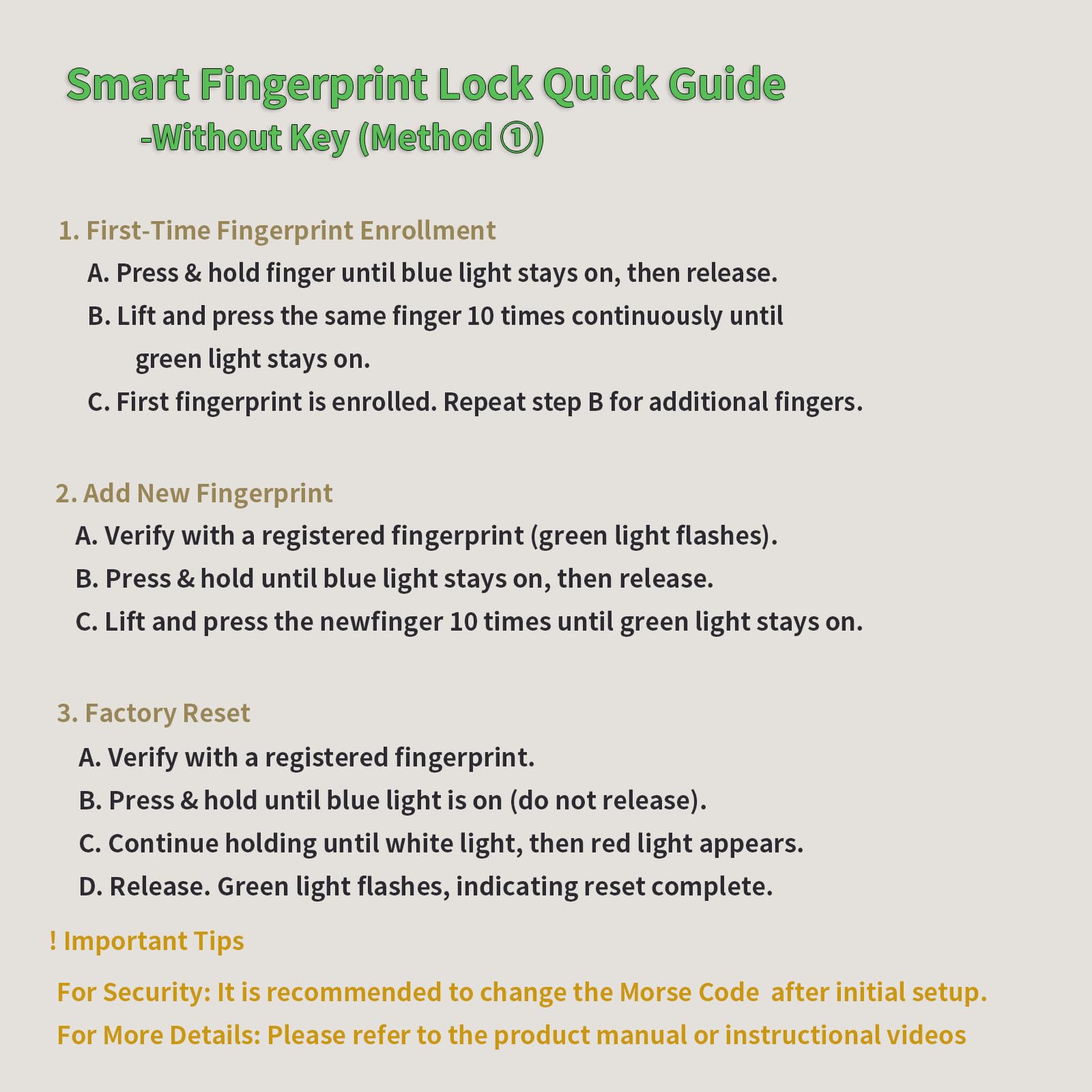 Ultra-Fast Fingerprint Cable Padlock, USB Rechargeable Biometric Security Lock for Gym Locker, Luggage & Outdoor Gear