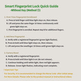 Ultra-Fast Fingerprint Cable Padlock, USB Rechargeable Biometric Security Lock for Gym Locker, Luggage & Outdoor Gear