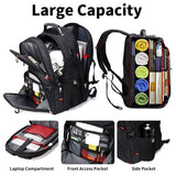 Extra Large 50L Travel Laptop Backpack – Airline-Approved Carry-On with USB Charging & Lock (17″)