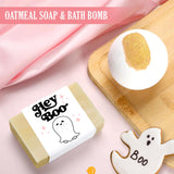 Pink Halloween Gift Box for Women – 7-Piece “Spooky Season” Gift Set with Ghost Cup, Candle, Socks, Bath Bomb & Greeting Card