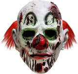 Scary Clown Latex Mask – Multicolor Horror Halloween Mask for Adults (One Size)