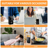 GUDOQI Digital Flip Pomodoro Timer with Magnetic Mount, Rechargeable LED Countdown & Stopwatch (1–99 Min, Mute & Volume Modes) – Black