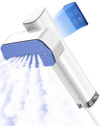 Dovety White 2-in-1 Handheld Garment Steamer 1100W Portable Travel Steam Iron with Rotating Head and LED Control
