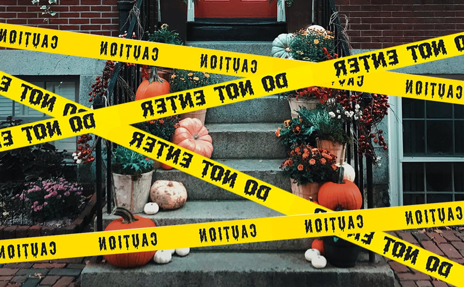 Halloween Caution Tape – 82ft “Caution” & “Do Not Enter” Yellow Roll for Haunted House & Party Decor