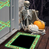 Glow in the Dark Halloween Caution Tape – 16.4ft “DO NOT ENTER” Adhesive Roll for Indoor & Outdoor Decor