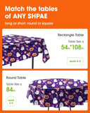 Halloween Purple Disposable Plastic Tablecloth – Waterproof & Stain-Resistant PEVA (US12200)