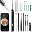 Wireless Ear Wax Removal Tool with 1080P HD Camera & App Control – Smart Ear Cleaner Kit with LED Lights and Rechargeable Battery (Black Edition)