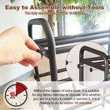 KANAV 4-Tier Expandable Shoe Rack – Adjustable Stainless Steel Shoe Organizer for Entryway & Closet (Black)
