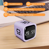 GUDOQI Smart Cube Timer with Flip Control, Custom Countdown, Silent & Vibrate Alerts, USB-C Rechargeable
