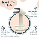 Tata Michelle Turbo Handheld Garment Steamer 1600W with Self-Cleaning System and Leakproof Portable Design