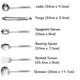 Stainless Steel Kitchen Utensil Set with 12 Cooking Tools & Storage Gift Box