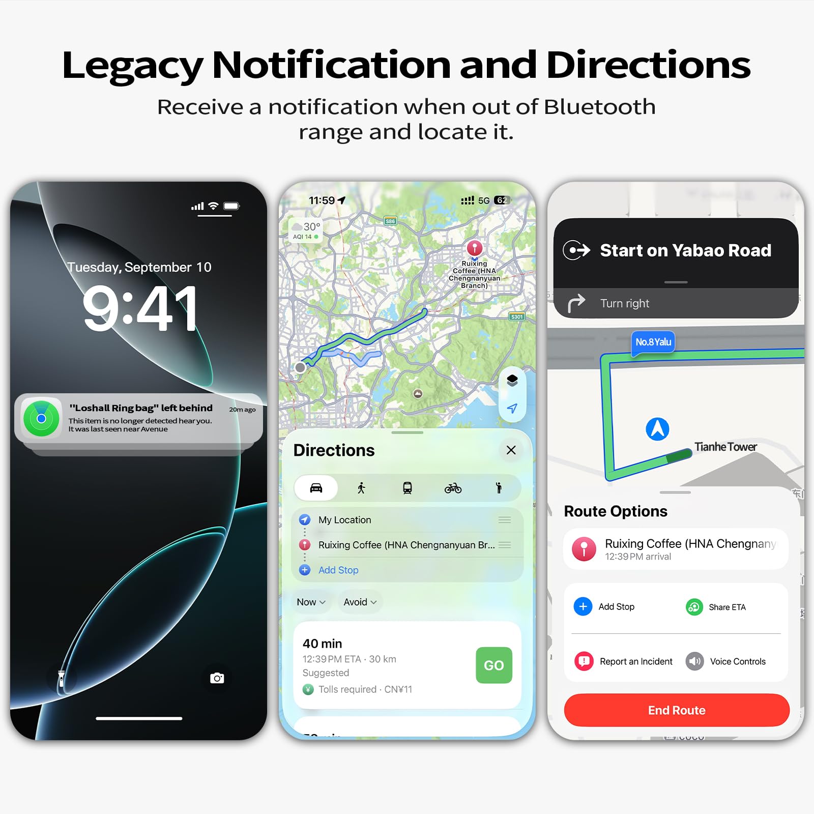 Apple Find My MFi-Certified Bluetooth Tracker Tag 4 Pack, Waterproof Smart Item Locator with 100dB Alert and Global Tracking