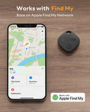 ATUVOS Air Tracker Tags 4 Pack, Apple Find My Compatible Bluetooth Tracker, IP67 Waterproof, Replaceable Battery, Anti-Loss Item Locator for Keys, Wallet, Luggage