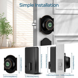 Smart Fingerprint Door Lock with Bluetooth App Control, Keyless Entry Deadbolt, Auto Lock Security System for Front Doors