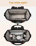 LOVEVOOK Women’s Laptop Backpack – Stylish Work & Travel Backpack with Organizer Pouch for 15.6″ Laptops (Black Brown)