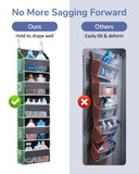 Over the Door Hanging Organizer with Clear Windows – 5 Large Pockets & Mesh Side Storage for Bedroom, Bathroom & Nursery