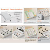 Expandable Pull-Out Cabinet Organizer – Heavy-Duty Adjustable Roll-Out Shelf with 5-Rail System