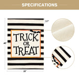 Double-Sided Halloween Garden Flag – Black Durable Polyester Welcome Banner for Yard, Lawn & Porch Decor