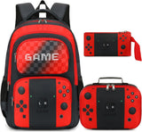 Floral Lake School Backpack Set with Insulated Lunch Bag