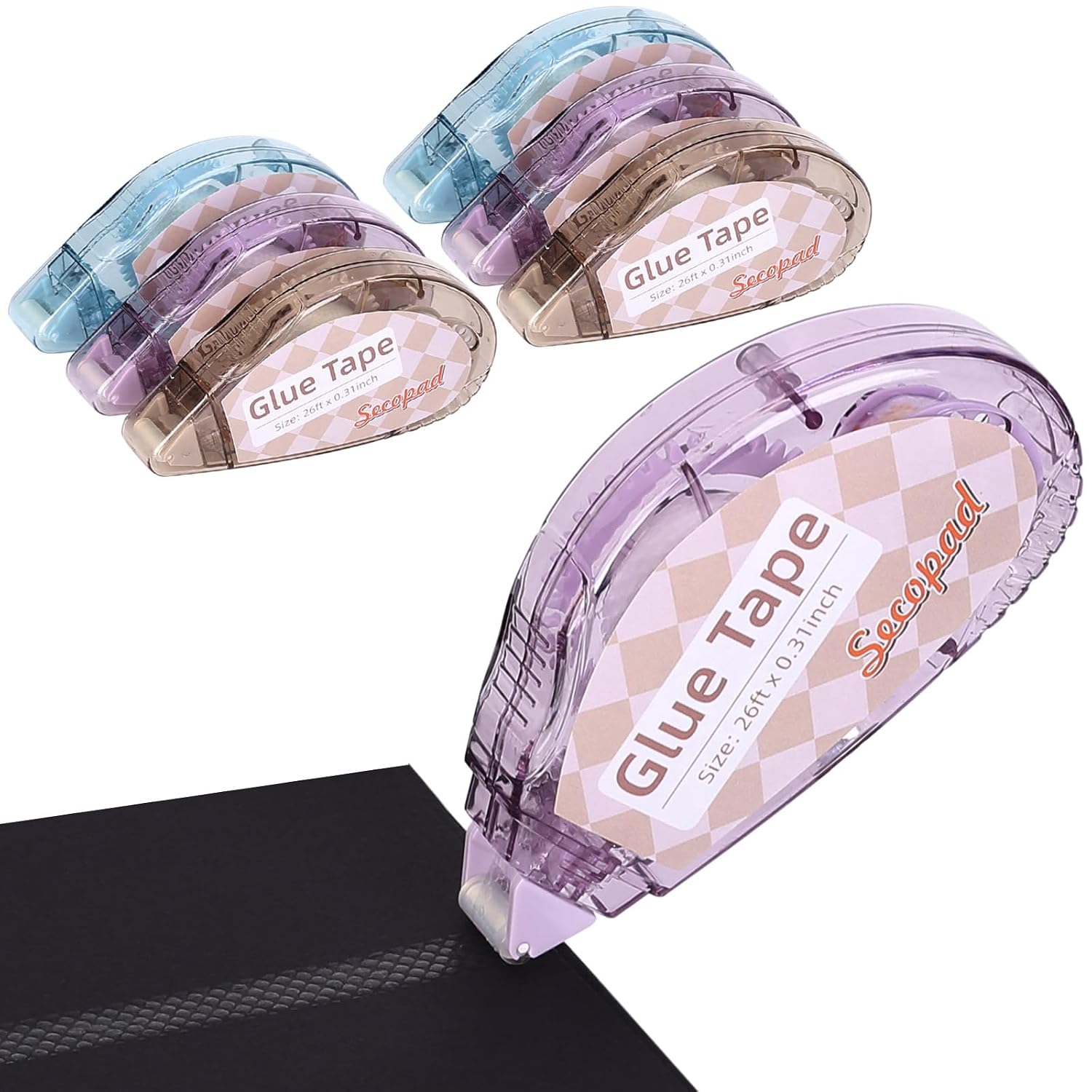 4-Pack Double-Sided Adhesive Tape Rollers