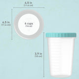 Bentgo Round Meal Prep Containers – 20 Piece 32 oz Reusable Set with Leak-Proof Twist Lids