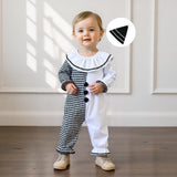 Toddler Clown Halloween Costume – White Baby Jumpsuit & Hat Set for Boys and Girls (Soft Polyester Blend)