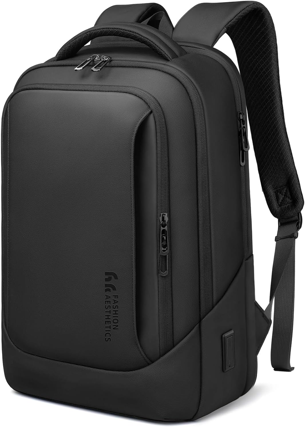 15.6" Laptop Backpack with USB Charging Port - Waterproof Business Travel & Work Daypack