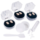 Retractable Vampire Fangs Set – 3 Sizes (13mm, 15mm, 17mm) Non-Toxic Reusable Teeth for Adults & Kids