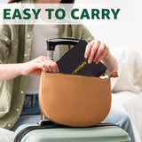 Airplane Tray Table Organizer Cover with 4 Expandable Pockets – Travel Seat Back Storage for Tablets, Books & Flight Essentials (Black)