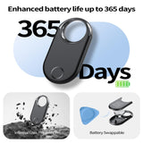 Apple Find My MFi-Certified Bluetooth Tracker Tag 4 Pack, Waterproof Smart Item Locator with 100dB Alert and Global Tracking