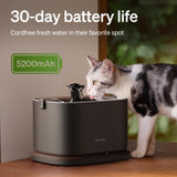 PETLIBRO Dockstream 2 Smart Stainless Steel Cat Water Fountain – WiFi App Tracking & Cordless Sensor Mode (Black)