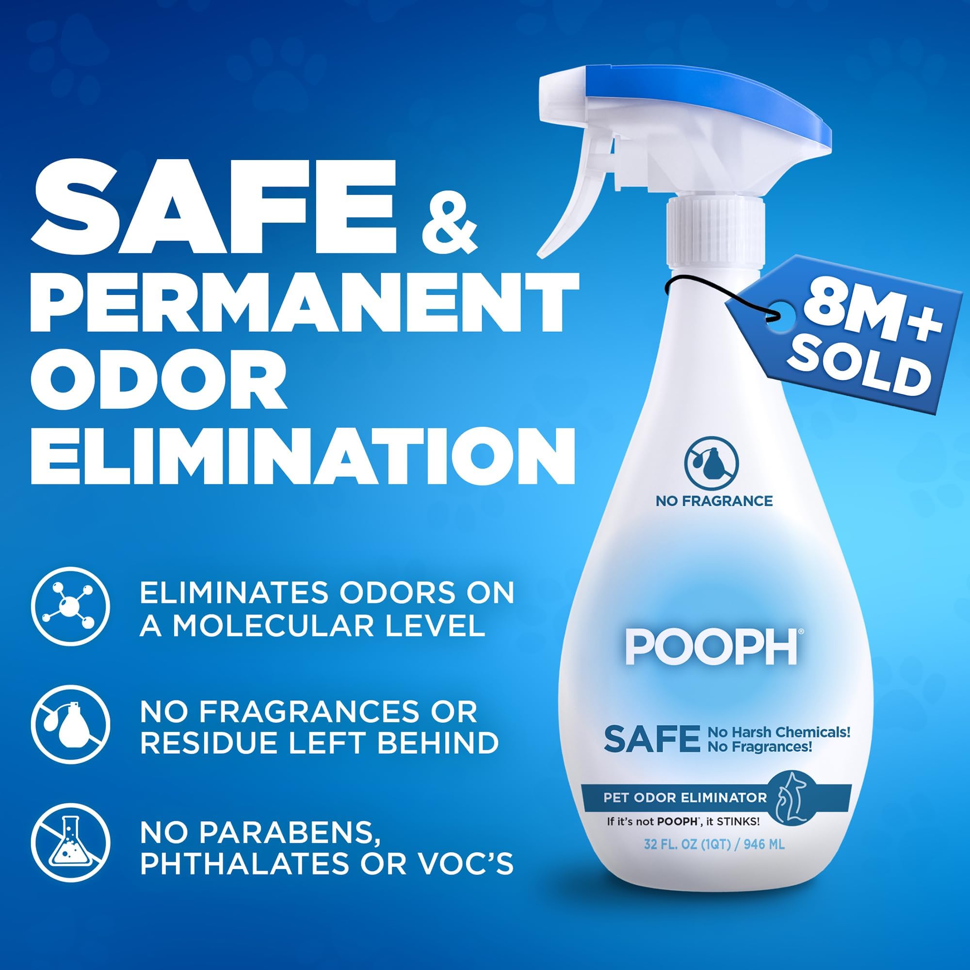 Fragrance-Free Pet Odor Eliminator Spray for Urine, Feces, and Organic Odors – Safe Multi-Surface Odor Neutralizer for Home and Pet Areas