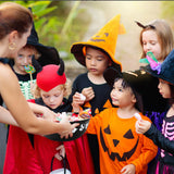 6PCS Halloween Cat-Shaped Candy Bowls – Black Ghost Theme Plastic Snack Holders for Parties & Trick-or-Treat 🎃🐈‍⬛