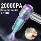 Cordless Handheld Vacuum Cleaner 20000Pa with Brushless Motor – Portable Car & Home Mini Vacuum with HEPA Filter and Type-C Charging (Purple)