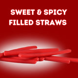 Hot Tamales Candy Ropes – 2 Pack Cinnamon-Flavored Chewy Straws (3 oz Each)