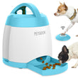 Interactive Automatic Dog Treat Dispenser Toy with Remote Control, Food Release Button, and IQ Training Puzzle Feeder for Mental Stimulation