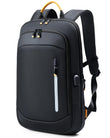 Men's Slim Expandable 15.6" Laptop Backpack - Durable Waterproof Business Travel & Work Bag with USB Charging Port