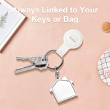 MFi Certified Bluetooth Tracker Tag, Apple Find My Compatible Item Locator, Waterproof IP67 Smart Key Finder with Replaceable Battery