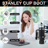 Halloween Stanley Cup Accessories Set – 5Pcs Devil Style with Handle Strap, Boot, Straw Cap & Charms for 30/40oz Cups