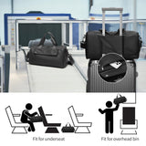 Reeyee Compact Cordura Gym & Travel Duffle Bag with Shoe Compartment and Trolley Sleeve – Black