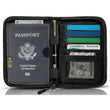RFID Blocking Passport Holder Travel Wallet – Family Travel Document Organizer (Black)