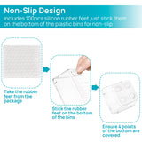 25-Piece Clear Drawer Organizer Trays Set – Non-Slip Stackable Storage Bins for Home, Office & Vanity